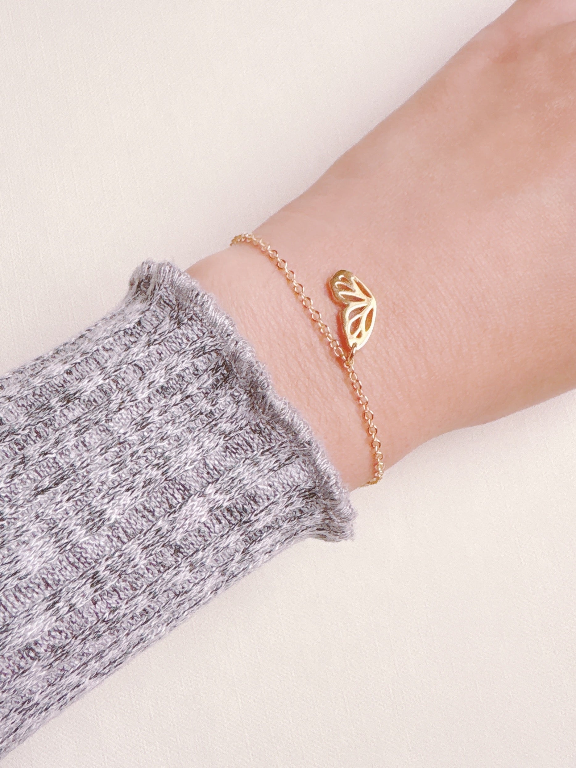 Pulseira da Amizade Borboleta Folheado