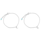 Pulseira da Amizade Sol e Lua em Prata 925