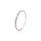 Anel Colorido em Prata 925 com Ródio