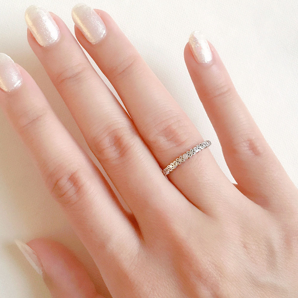 Anel Flores em Prata 925