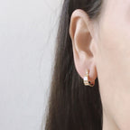 Argola Lisa Folheada