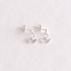 Brinco Mariposa em Prata 925