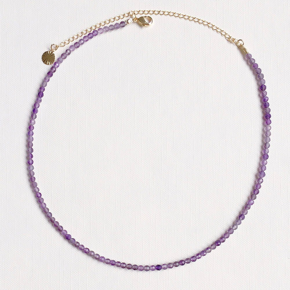Choker de Ametista Folheado