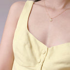 Colar de Girassol Folheado