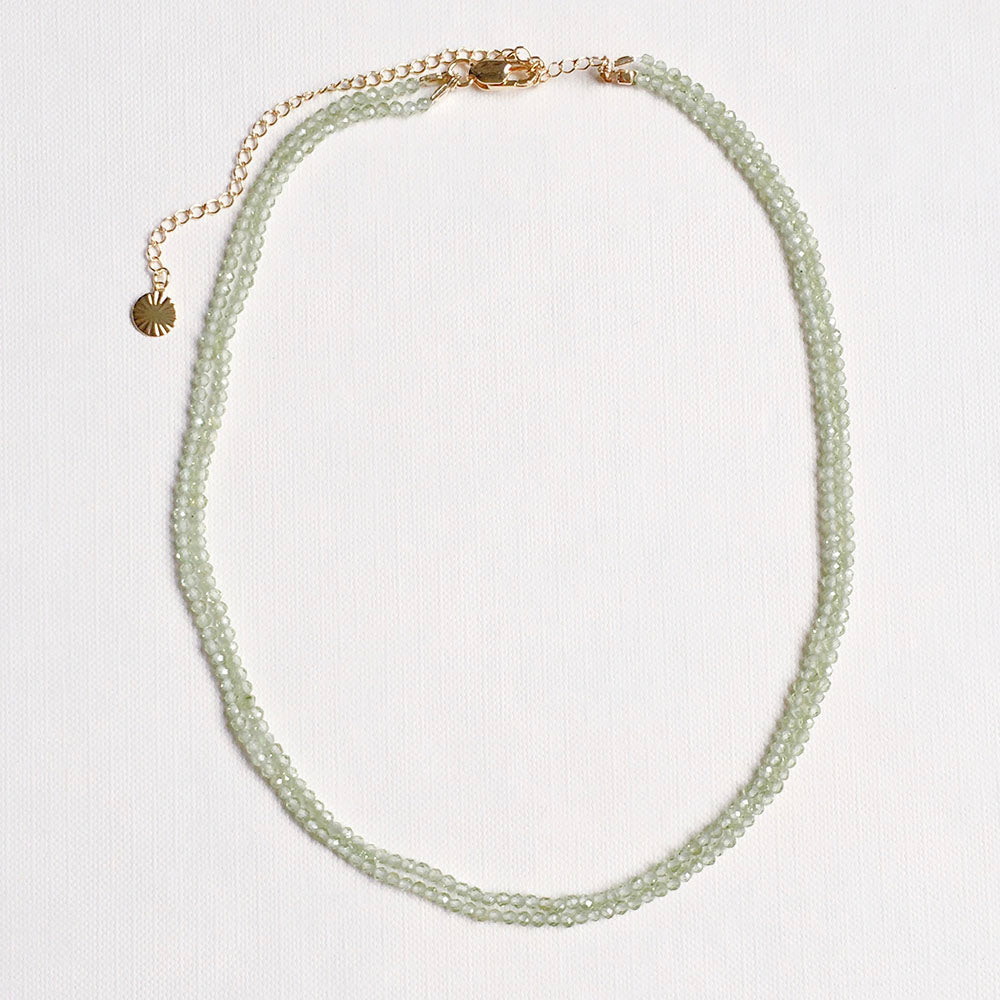 Colar Peridoto Folheado