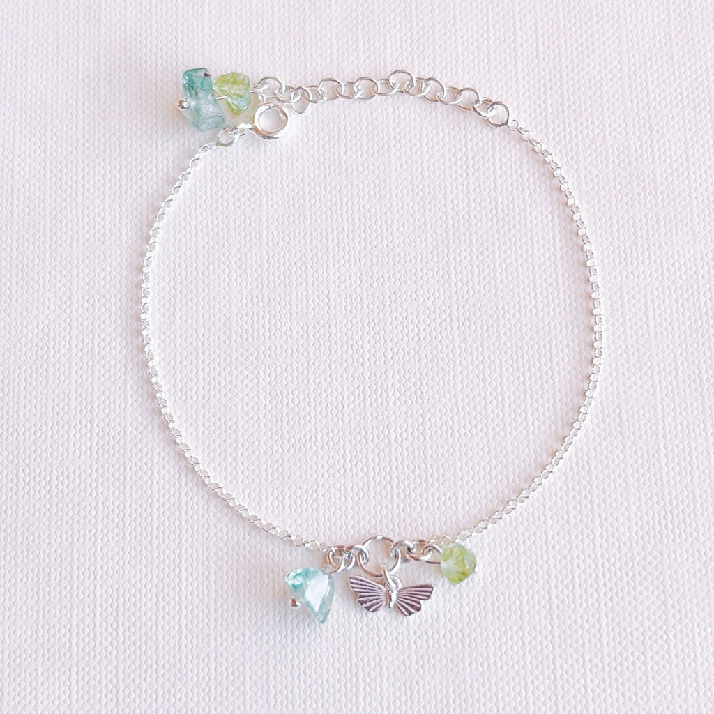 Pulseira Mariposa em Prata 925